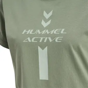 Maglietta donna in cotone con grafica Hummel Active image-2