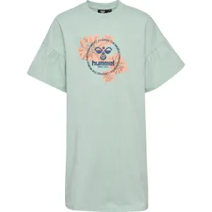 Girl t-shirt dress Hummel Flowi image-0