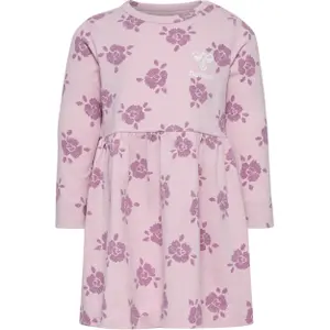 Long-sleeved baby girl dress Hummel Bloomy image-0