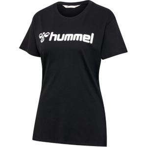 224842-2001-t-shirt-da-donna-hummel-go-2-0-logo-nero