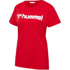 224842-3062-t-shirt-da-donna-hummel-go-2-0-logo-rosso