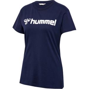 224842-7026-t-shirt-da-donna-hummel-go-2-0-logo-blu