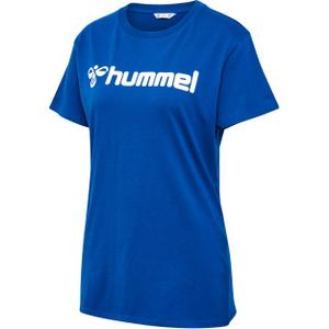 224842-7045-t-shirt-da-donna-hummel-go-2-0-logo-blu