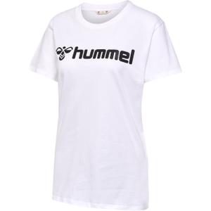 224842-9001-t-shirt-da-donna-hummel-go-2-0-logo-bianco