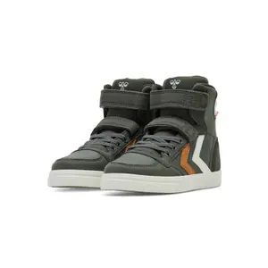 Child leather sneakers Hummel Slimmer Stadil High image-1