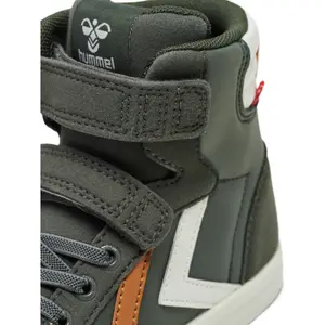 Child leather sneakers Hummel Slimmer Stadil High image-5