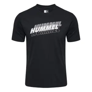T-shirt med trippellogo Hummel Graphic image-0