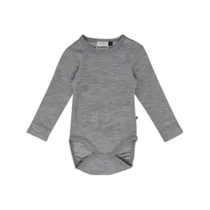 Ribbed wool long-sleeve baby bodysuit Hummel Mini image-0