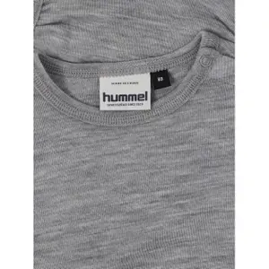 Ribbed wool long-sleeve baby bodysuit Hummel Mini image-2