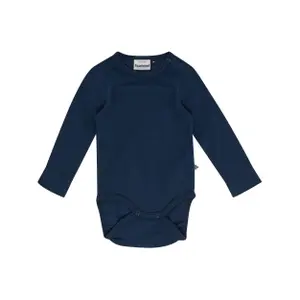 Ribbed wool long-sleeve baby bodysuit Hummel Mini image-0