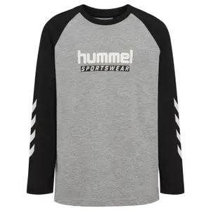 Long-sleeved T-shirt with children's logo Hummel image-0