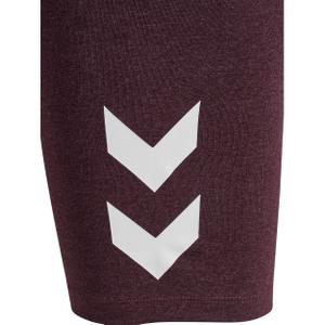 229972-8035-hochtaillierte-damen-shorts-mit-logo-hummel-pulse-fudge-melange