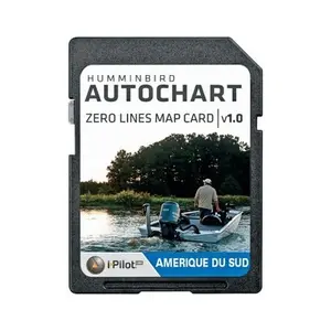 Sydamerika navigeringskarta med nollinje Humminbird image-0