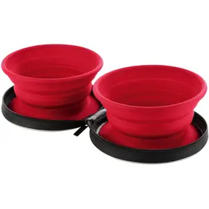 Tigela de viagem para cães com saco de lista Hunter image-0