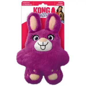 Hare plyschleksak för hundar Hunter Kong Snuzzles image-1