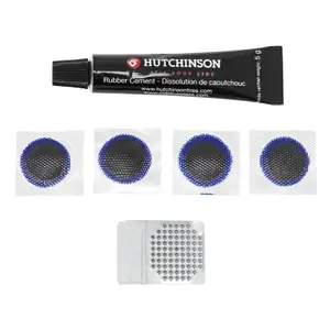 Kit de réparation pneu tubeless route par l'intérieur avec rustines - boîte Hutchinson image-0