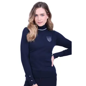 Pull Col roulé tricoté femme HV Polo Mable image-1