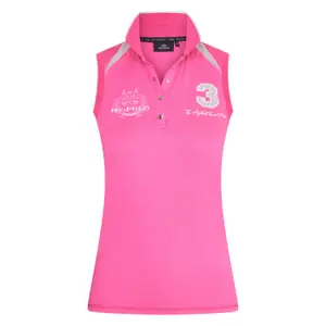 Pólo de equitação feminino sem mangas HV Polo Favouritas Tech image-0