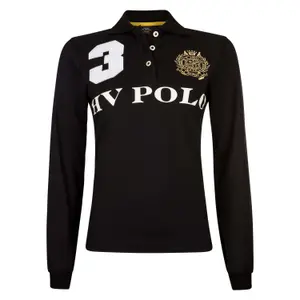 Girl's long-sleeved riding polo shirt HV Polo Favouritas image-0