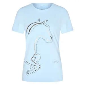 Γυναικείο μπλουζάκι ιππασίας HV Polo Flora image-0
