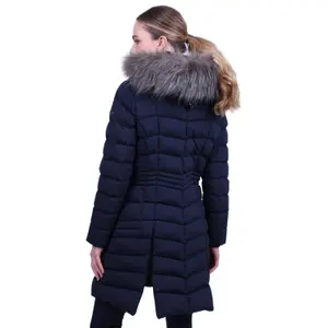 Lange Daunenjacke mit Kapuze, Damen HV Polo Angelique image-5