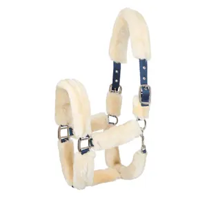 Halter for horse with fur HV Polo image-0