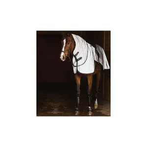 Zaino da cavallo riflettente con copricollo e copricoda Horseware Rambo Night Rider image-1