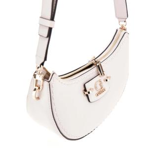 Women's shoulder bag with zipper Guess Nastra image-1