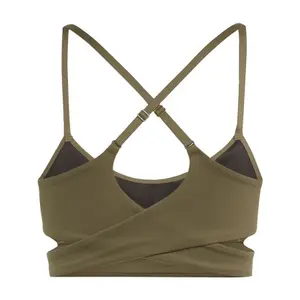 Brassière long maintien léger femme adidas Studio image-3