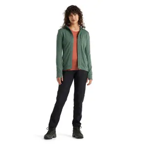 Felpa con cappuccio da donna Icebreaker quantum III zip image-3