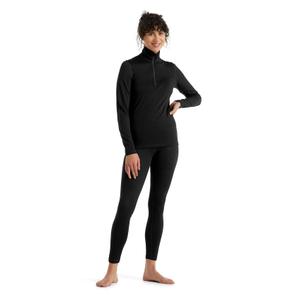 Langærmet T-shirt med halv lynlås til kvinder Icebreaker 200 oasis image-2