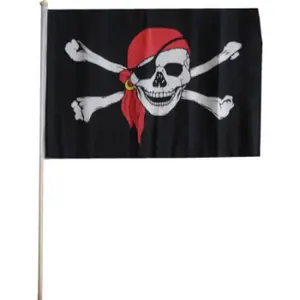Drapeau sur baton Icare Distribution Pirate 90x60 cm (x12)