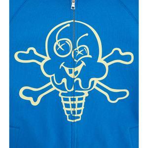 Hoodie Icecream Cones & Bones Zip Through image-2