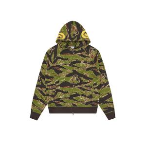 Felpa con cappuccio Icecream Smiley Tiger Stripe-Through