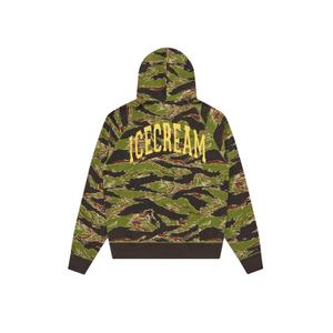 Hoodie Icecream Smiley Tiger Stripe-Through image-1