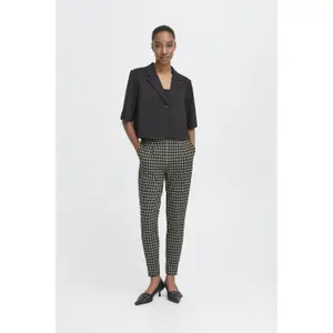 Women's Trousers Ichi Kate Checky 2 image-2