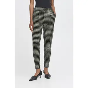 Women's Trousers Ichi Kate Checky 2 image-1