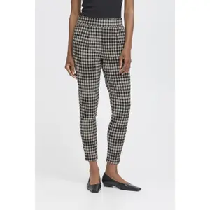 Women's Trousers Ichi Kate Checky 2 image-1