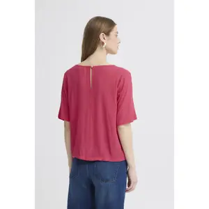 Bluse, kurzärmelig, Damen Ichi Ihmarrakech So Ss9 image-4