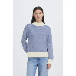 Striped long-sleeve jumper women Ichi Kamara 4 image-1
