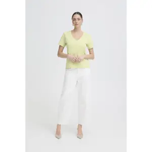 T-shirt col V femme Ichi Palmer image-3