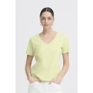 T-shirt col V femme Ichi Palmer image-4