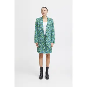 Oversized printed women's blazer Ichi Kate image-2