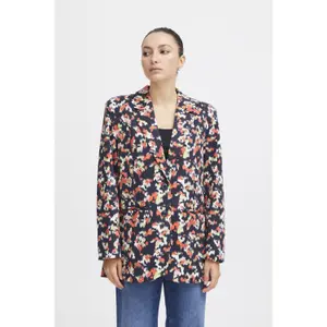 Women's oversized printed blazer Ichi Ihkate image-1