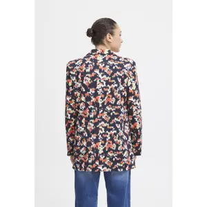 Women's oversized printed blazer Ichi Ihkate image-4