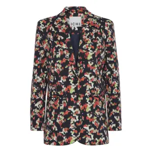 Women's oversized printed blazer Ichi Ihkate image-0