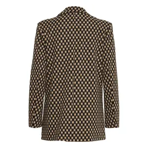 Women's oversized printed blazer Ichi Ihkate image-4
