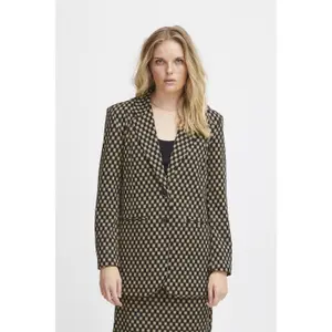 Women's oversized printed blazer Ichi Ihkate image-1