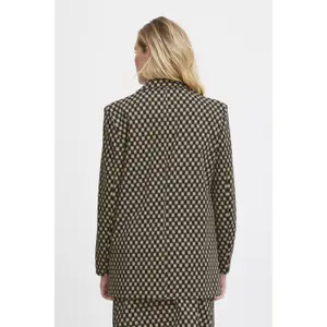 Women's oversized printed blazer Ichi Ihkate image-3