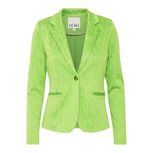 Leopard jacquard blazer for women Ichi Ihkate